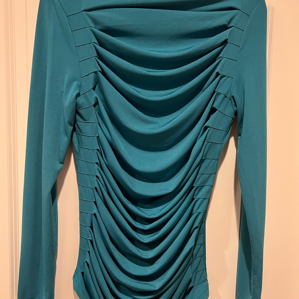 Garcia, Teal, Large, Pleated front